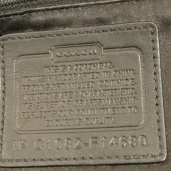 Coach Penelope 2010 Black Pebbled Leather Shoulder Bag - Picture 9 of 11